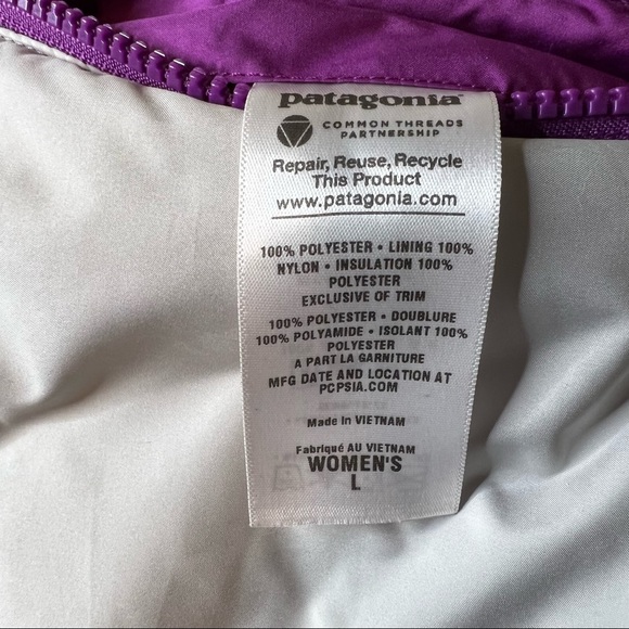 Patagonia Mirror Lake Vest Reversible Puffer Jacket Colorblock Warm Winter Large - Picture 7 of 10